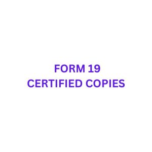 Get certified copies Form 19